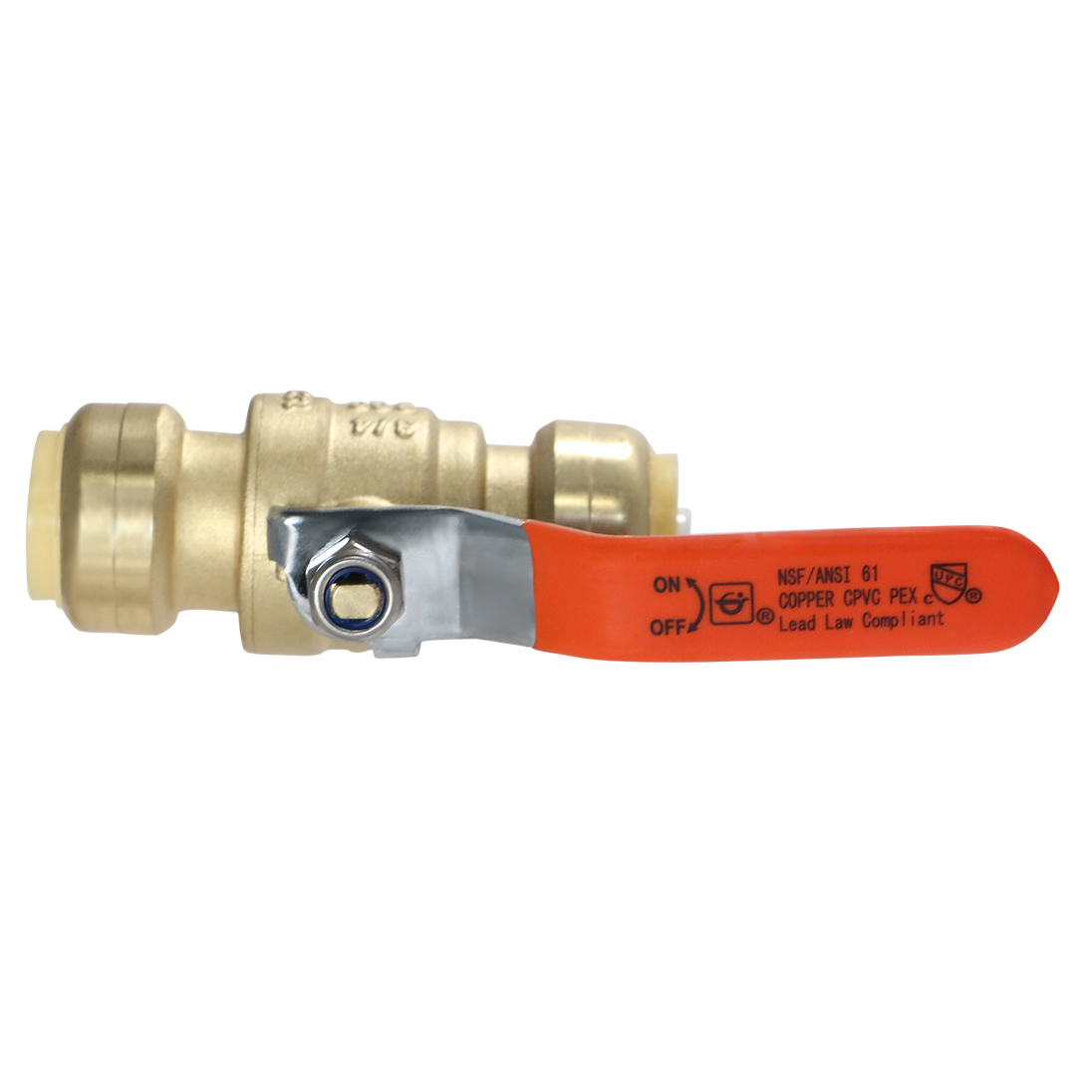 Push-to-Connect 3/4 Inch x 3/4 Inch Ball Valve