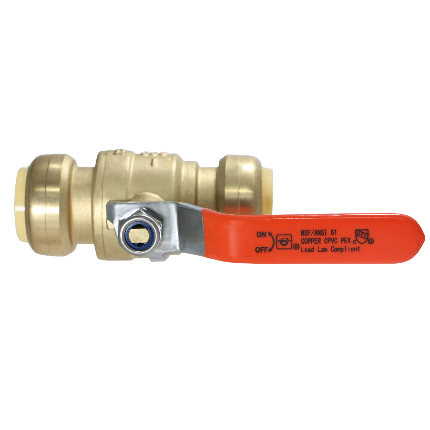 Push-to-Connect 1 Inch x 1 Inch Ball Valve