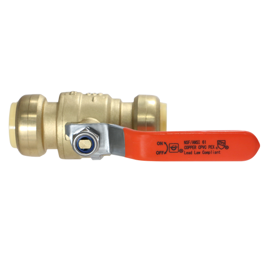 Push-to-Connect 1 Inch x 1 Inch Ball Valve