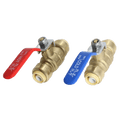 1/2 inch Push-to-Connect Ball Valve, Red & Blue (Hot & Cold)
