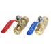 1/2 inch Push-to-Connect Ball Valve, Red & Blue (Hot & Cold)
