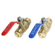 1/2 inch Push-to-Connect Ball Valve, Red & Blue (Hot & Cold)