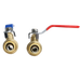 1/2 inch Push-to-Connect Ball Valve, Red & Blue (Hot & Cold)