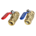 3/4 inch Push-to-Connect Ball Valve, Red & Blue (Hot & Cold)