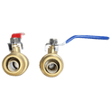 3/4 inch Push-to-Connect Ball Valve, Red & Blue (Hot & Cold)