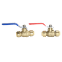 1/2 inch Push-to-Connect Ball Valve, Red & Blue (Hot & Cold)