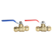 1/2 inch Push-to-Connect Ball Valve, Red & Blue (Hot & Cold)
