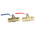 3/4 inch Push-to-Connect Ball Valve, Red & Blue (Hot & Cold)