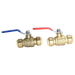 3/4 inch Push-to-Connect Ball Valve, Red & Blue (Hot & Cold)
