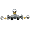 3/8 Inch OD Compression x 3/8 Inch OD Compression x 5/8 Inch OD Compression Dual Stop Valve