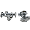 3/8 Inch OD Compression x 3/8 Inch OD Compression x 5/8 Inch OD Compression Dual Angle Valve