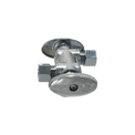 3/8 Inch OD Compression x 3/8 Inch OD Compression x 1/2 Inch Pex Dual Angle Valve