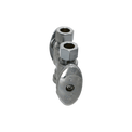 3/8 Inch OD Compression x 3/8 Inch OD Compression x 1/2 Inch  PEX-B Barb Dual Straight Valve