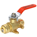 1/2 Inch Push-to-Connect Ball Valve with Drain and Drop Ear