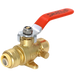 1/2 Inch Push-to-Connect Ball Valve with Drain and Drop Ear