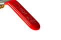 1/2 Inch PEX-B Barb Crimp Ball Valve Hot (Red)