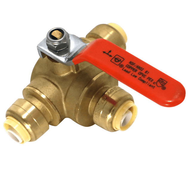 1/2 inch Push-to-Connect Tee Valve