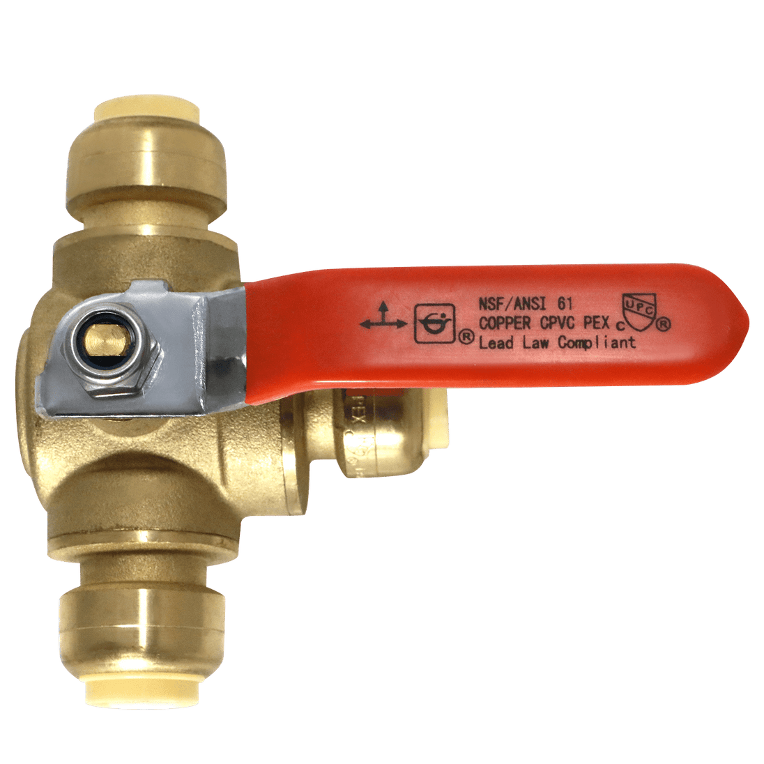 1/2 inch Push-to-Connect Tee Valve