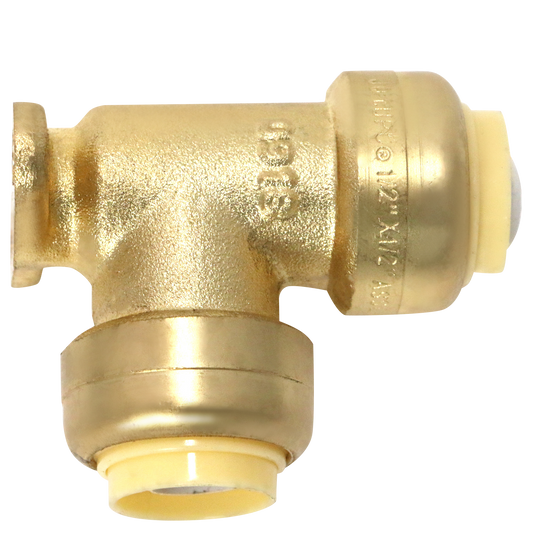 Push-to-Connect 1/2 Inch Elbow with Drop Ear