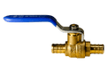 1/2 Inch PEX-B Barb Crimp Ball Valve Cold(Blue)