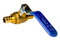 1/2 Inch PEX-B Barb Crimp Ball Valve Cold(Blue)