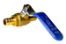 1/2 Inch PEX-B Barb Crimp Ball Valve Cold(Blue)