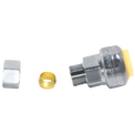 Push-to-Connect 1/2 Inch x 3/8 Inch OD Compression Adapter