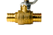 3/4 Inch PEX-B Barb Crimp Ball Valve Hot (Red)