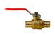 3/4 Inch PEX-B Barb Crimp Ball Valve Hot (Red)