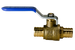 3/4 Inch PEX-B Barb Crimp Ball Valve Cold (Blue)