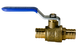 3/4 Inch PEX-B Barb Crimp Ball Valve Cold (Blue)