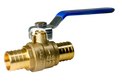 1 Inch PEX-B Barb Crimp Ball Valve Cold (Blue)