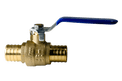 1 Inch PEX-B Barb Crimp Ball Valve Cold (Blue)