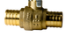1 Inch PEX-B Barb Crimp Ball Valve Cold (Blue)
