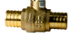 1 Inch PEX-B Barb Crimp Ball Valve Cold (Blue)