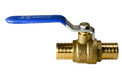 1 Inch PEX-B Barb Crimp Ball Valve Cold (Blue)
