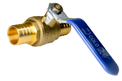 1 Inch PEX-B Barb Crimp Ball Valve Cold (Blue)
