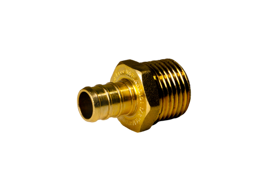 1/2 Inch PEX-B Barb Crimp X 1/2 Inch MALE NPT ADAPTER