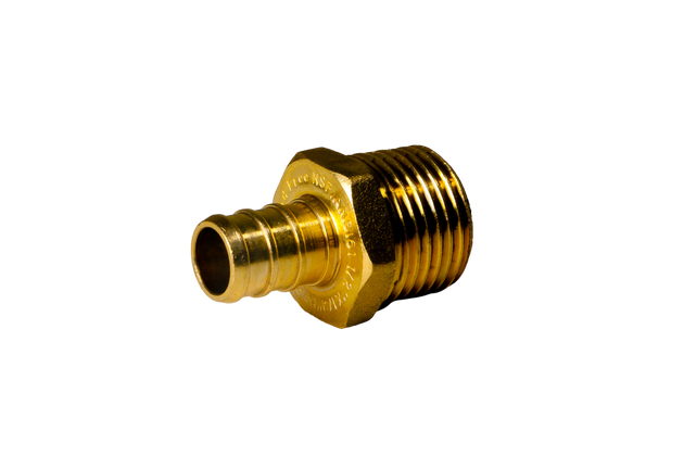 1/2 Inch PEX-B Barb Crimp X 1/2 Inch MALE NPT ADAPTER