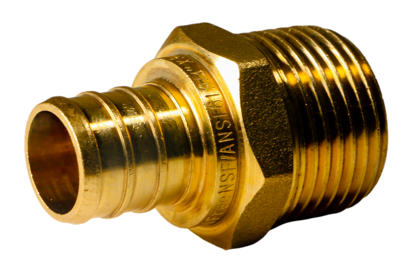 3/4 Inch PEX-B Barb Crimp X 3/4 Inch MALE NPT ADAPTER