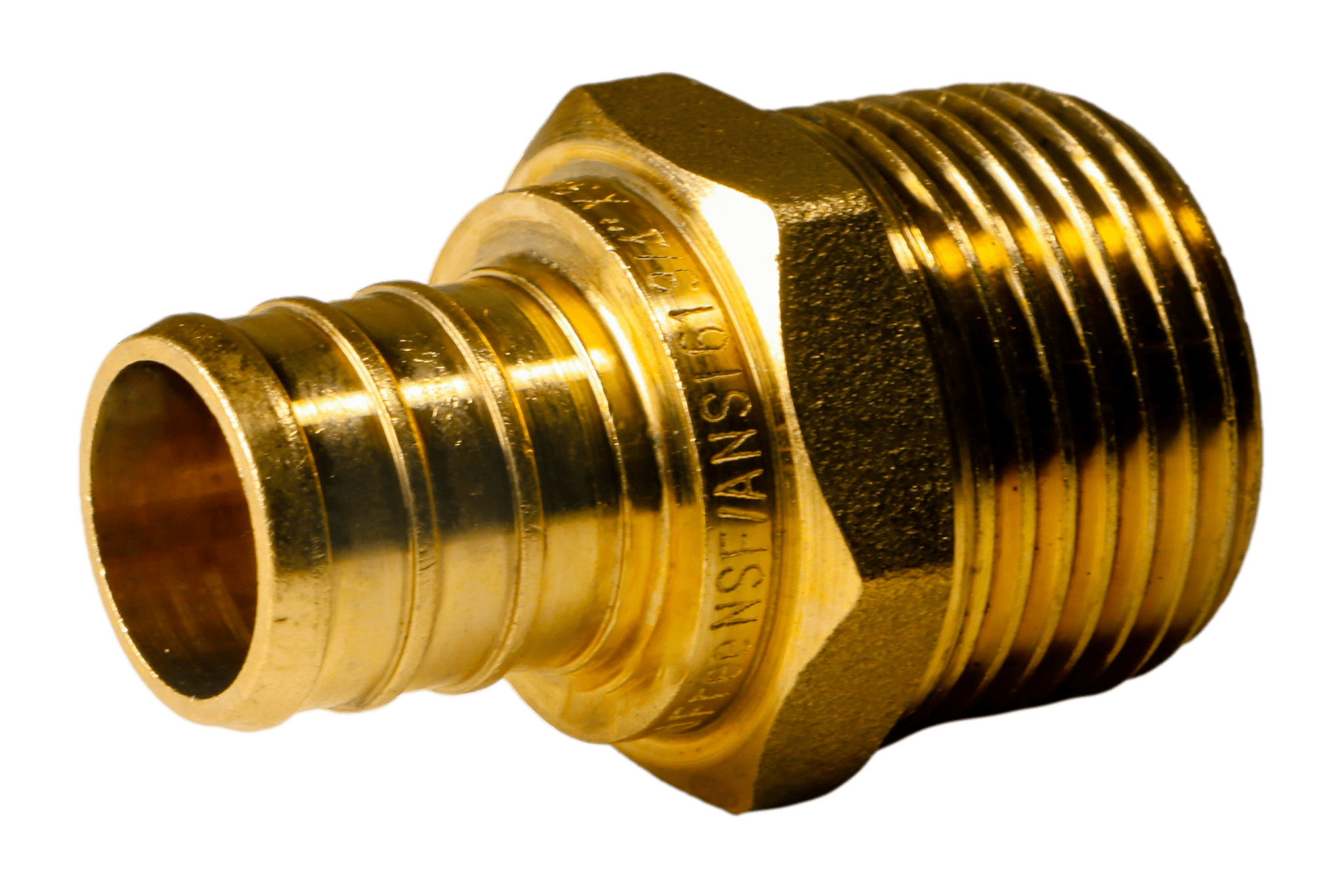 3/4 Inch PEX-B Barb Crimp X 3/4 Inch MALE NPT ADAPTER