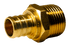 3/4 Inch PEX-B Barb Crimp X 3/4 Inch MALE NPT ADAPTER