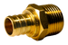 3/4 Inch PEX-B Barb Crimp X 3/4 Inch MALE NPT ADAPTER
