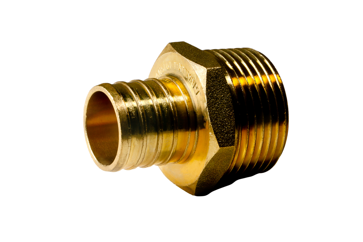 1 Inch PEX-B Barb Crimp X 1 Inch MALE NPT ADAPTER