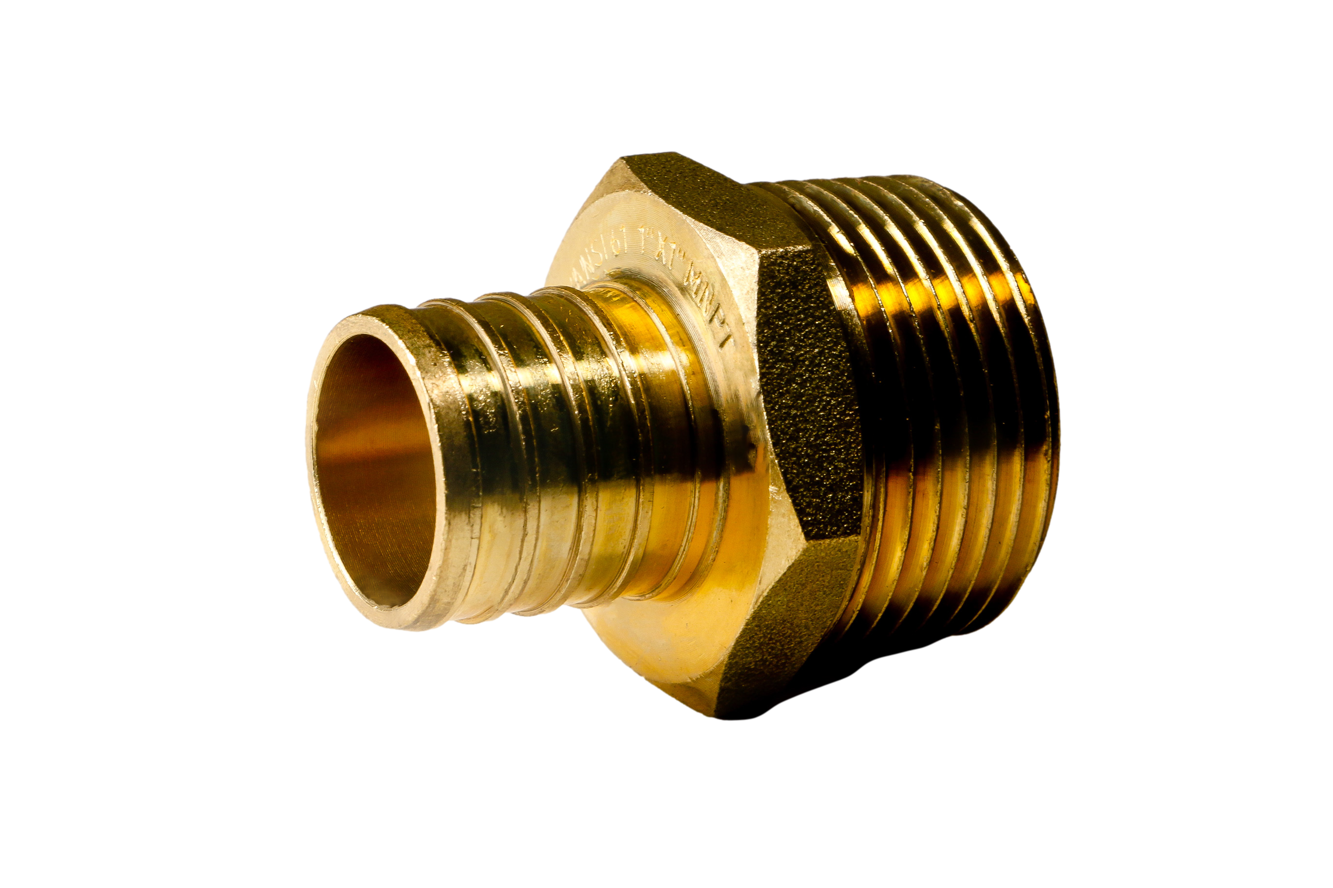 1 Inch PEX-B Barb Crimp X 1 Inch MALE NPT ADAPTER