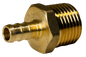 Pex Barb Crimp Male NPT Adapter Measuring Barb Crimp Pex  3/8" X 1/2" MALE NPT ADAPTER Specifically Barb Crimp Pex Male NPT Adapter