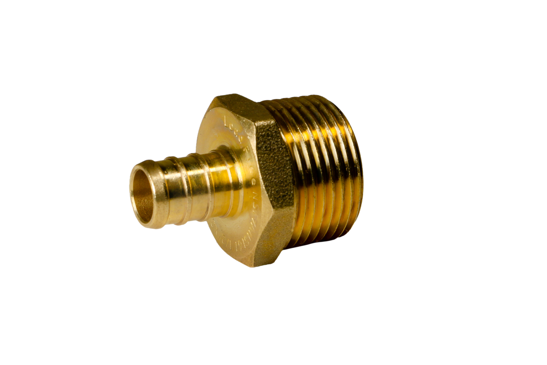 1/2 Inch PEX-B Barb Crimp X 3/4 Inch MALE NPT ADAPTER