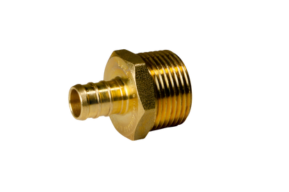 Pex Barb Crimp Male NPT Adapter Measuring Barb Crimp Pex 1/2" X 3/4" MALE NPT ADAPTER Specifically Barb Crimp Pex Male NPT Adapter