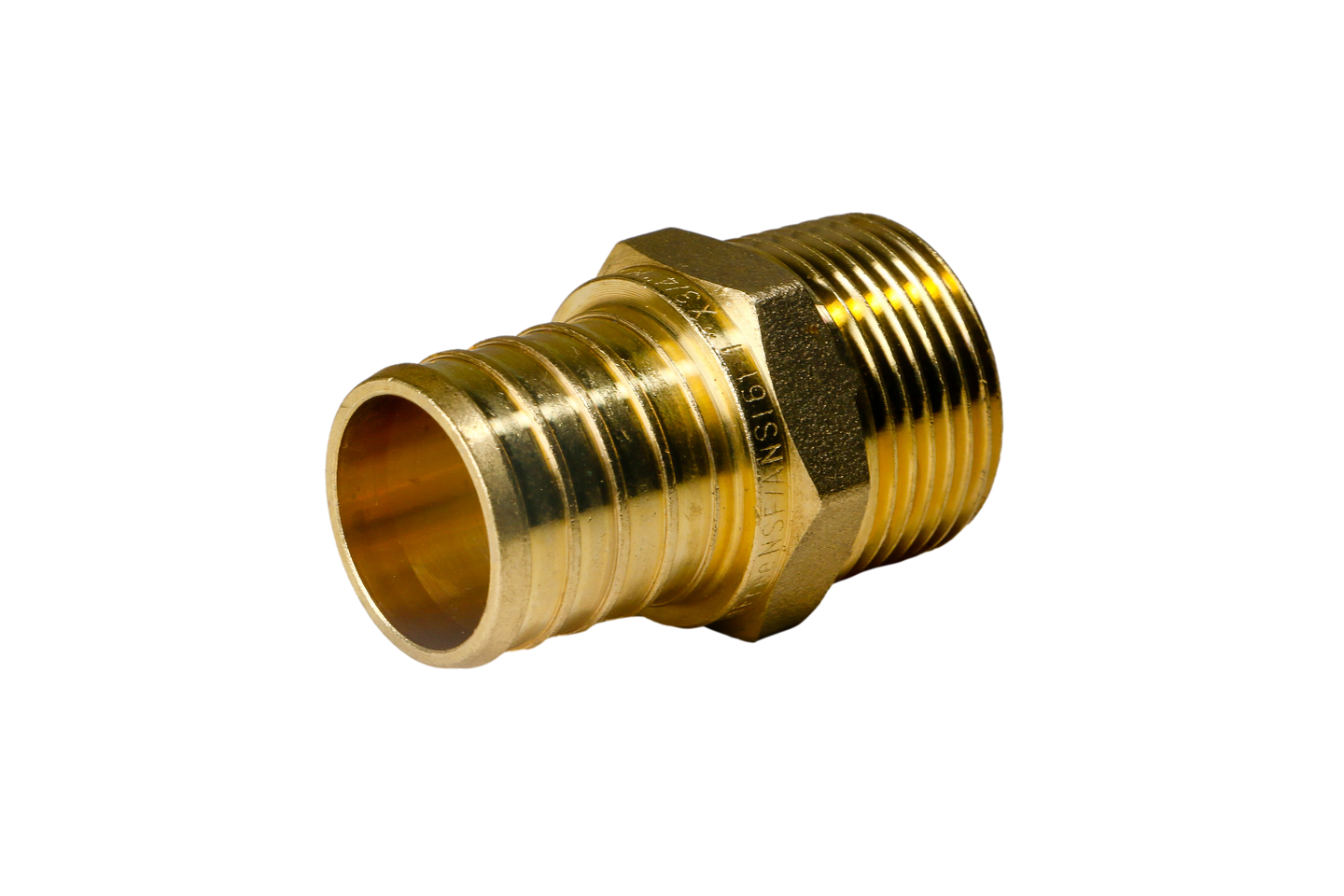 1 Inch PEX-B Barb Crimp X 3/4 Inch MALE NPT ADAPTER