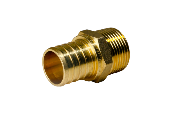 1 Inch PEX-B Barb Crimp X 3/4 Inch MALE NPT ADAPTER